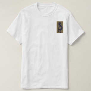 Het Spelen Kokopelli Cijfer - Zwart op Groen T-shirt