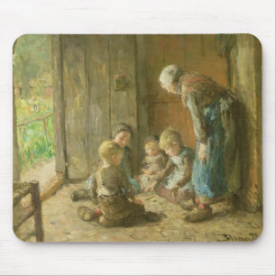 Het spelen van hefbomen op de Doorstap Muismat