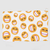 Het spelen van het Gezicht die Eyes glimlachen pas Golfhanddoek (Horizontaal)