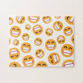 Het spelen van het Gezicht die Eyes glimlachen pas Legpuzzel (Horizontaal)