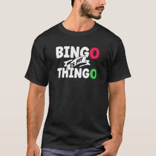 Het spelende spel van de de Bezoeker van het Bingo T-shirt