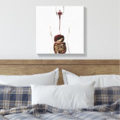 Het spijsverteringsstelsel 2 canvas afdruk (Insitu (Slaapkamer))