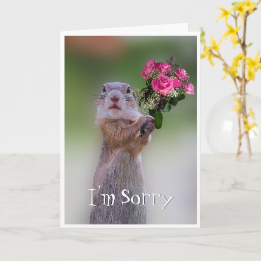 Het spijt me alsjeblieft, vergeef me kaart (Gele Bloem)