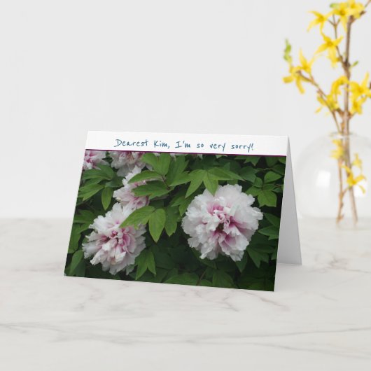 Het spijt me alsjeblieft, vergeef me pony's Modern Kaart (Gele Bloem)