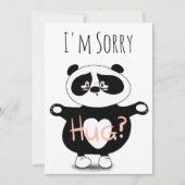 Het spijt me dat Cute Panda Beer Hugs Kaart (Voorkant)