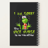 Het spijt me dat de leuke verpleegster op vakantie notitieboek (Achterkant)