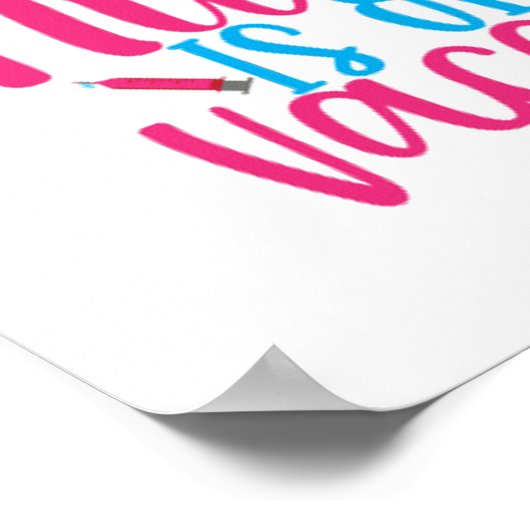 Het spijt me dat de verpleegster op vakantie is poster (Hoek)