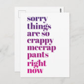 Het spijt me dat het zo traag is  briefkaart (Voorkant / Achterkant)