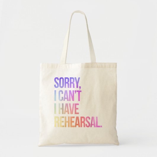 Het spijt me dat ik geen repetitie van de repetiti tote bag (Voorkant)