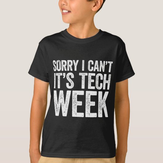 Het spijt me dat ik het niet kan hebben over Tech  T-shirt (Voorkant)