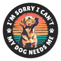 Het spijt me dat ik het niet kan, mijn hond heeft 