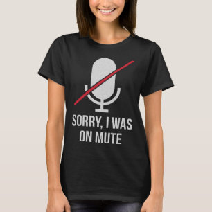 Het spijt me dat ik in de mond zat t-shirt