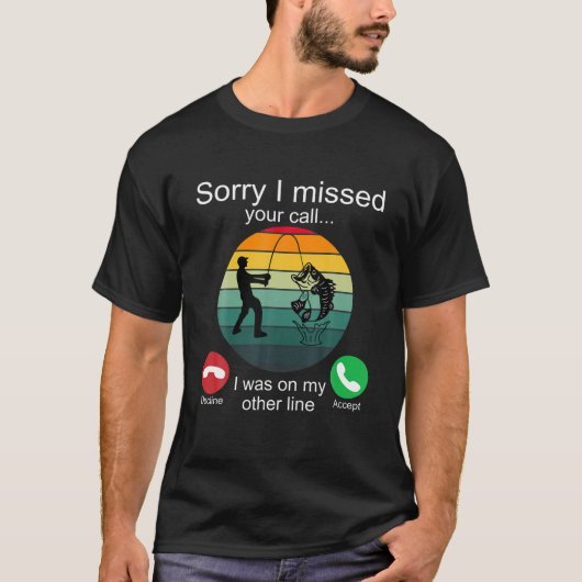 Het spijt me dat ik je telefoontje heb gemist... V T-shirt (Voorkant)