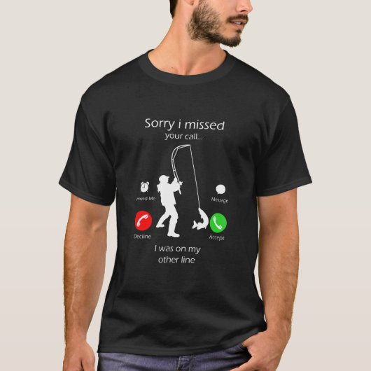 Het spijt me dat ik je telefoontje op andere Manne T-shirt (Voorkant)