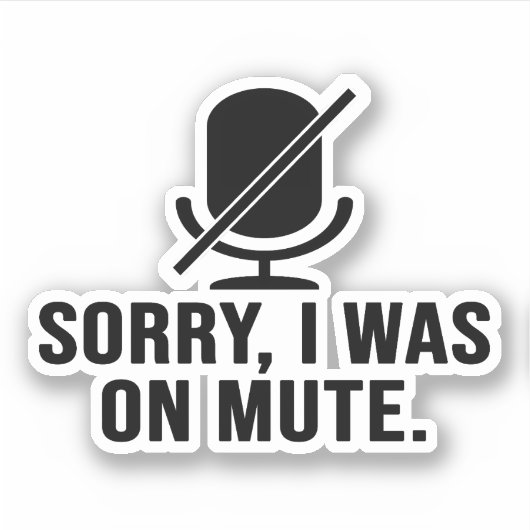 Het spijt me dat ik op de stomme was sticker (Voorkant)