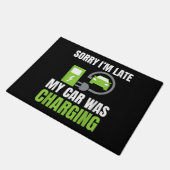 Het spijt me dat ik te laat ben... Mijn auto heeft Deurmat (Schuin)