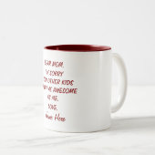 Het spijt me dat je andere Kinderen niet zo Geweld Tweekleurige Koffiemok (Voorkant rechts)