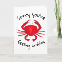 Het spijt me dat je het gevoel hebt dat Crabby Red