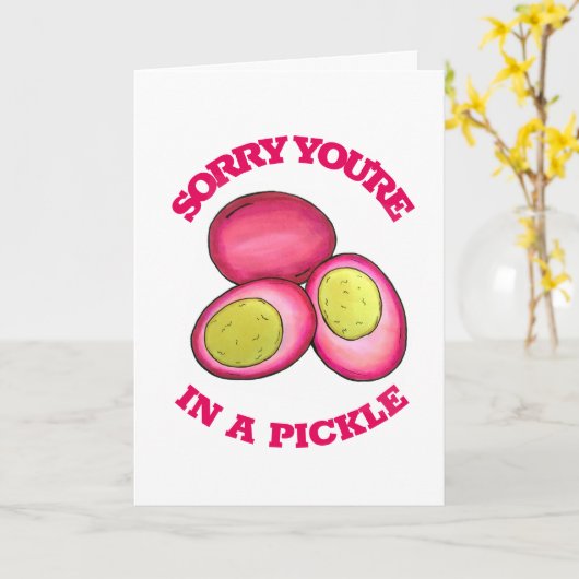 Het spijt me dat je in een kikkervisrode beeteiere kaart (Gele Bloem)