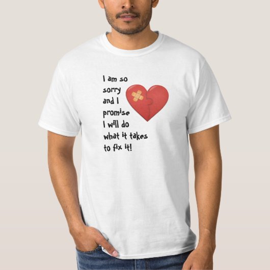 Het spijt me dat T-shirt voor mannen (Voorkant)