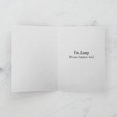 Het spijt me, Duitse herder Schattigee Kaart (Binnen)