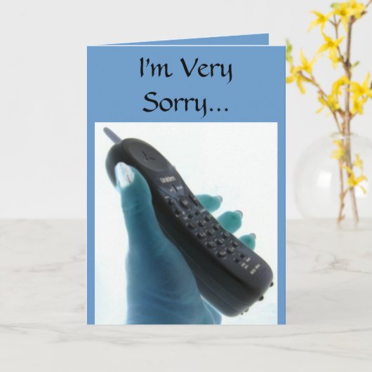 Het spijt me heel erg... kaart (Gele Bloem)