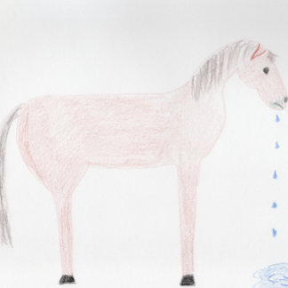 Het spijt me... Horse Spittle-Kaart Kaart