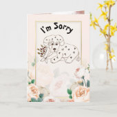 Het spijt me kaart (Gele Bloem)