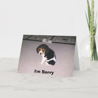 Het spijt me kaart