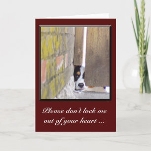 Het spijt me Kaart, sluit me niet uit Kaart