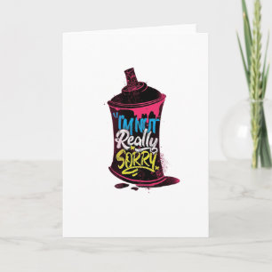 Het spijt me niet echt kaart