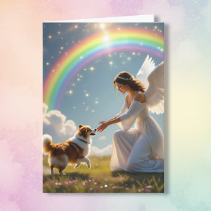 Het spijt me Rainbow Bridge Pet Loss Sympathy Ca Kaart