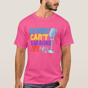 Het spijt me van Karaoke Singer. Kant. Karaoke Dag T-shirt