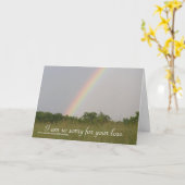 Het spijt me voor je verlies, Wenskaart Kaart (Gele Bloem)