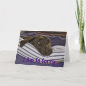 Het spijt me zo erg dat de labrador riever verstri kaart (Voorkant)