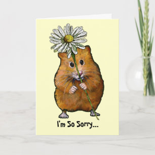 Het spijt me zo, Schattigee hamster met Big Daisy, Kaart