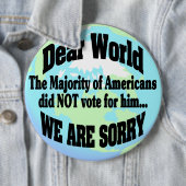 het spijt ons ronde button 6,0 cm (In situ)