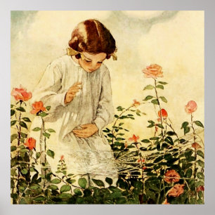 Het spinnenweb door Jessie Willcox Smith Poster
