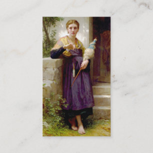 Het Spinner, William-Adolphe Bouguereau Visitekaartje
