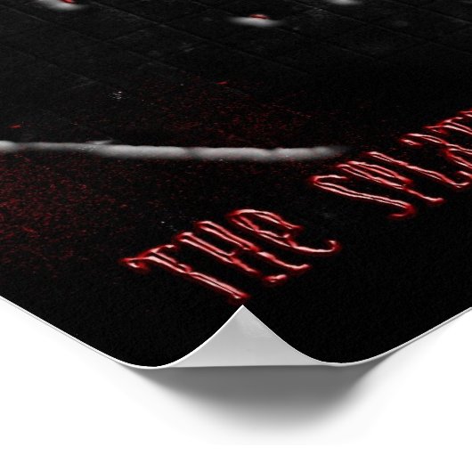 Het Splatter-effect Poster (Hoek)