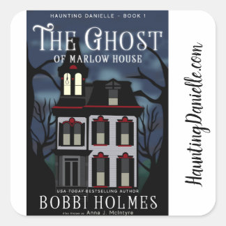 Het spook van Marlow House Sickers Vierkante Sticker