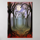 Het spookbos | AI Art Poster (Voorkant)