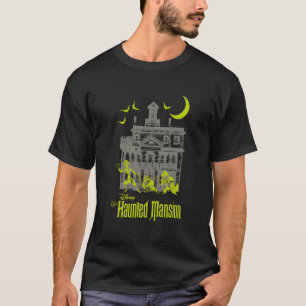 Het spookhuis liftende geesten silhouetten t-shirt