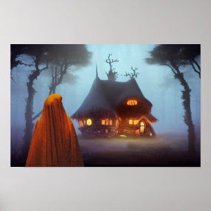 Het spookhuis verlaten poster