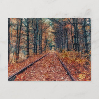 Het spoor door een Briefkaart van het Bos