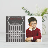 Het spoor en de Uitnodiging van de Foto van het Be (Staand voorkant)