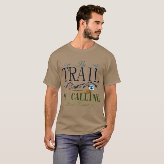 Het spoor roept - de rust van de Stille Oceaan T-shirt (Voorkant volledig)