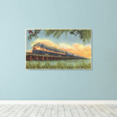 Het spoor van de Humming Bird Canvas Afdruk (Insitu (Houten vloer))