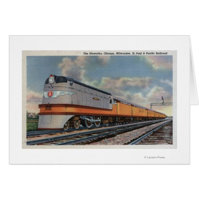 Het spoor van de spoorweg Hiawatha #2 (Voorkant Horizontaal)