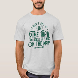 Het spoor zag er zo vaag uit - grappige wandelings t-shirt